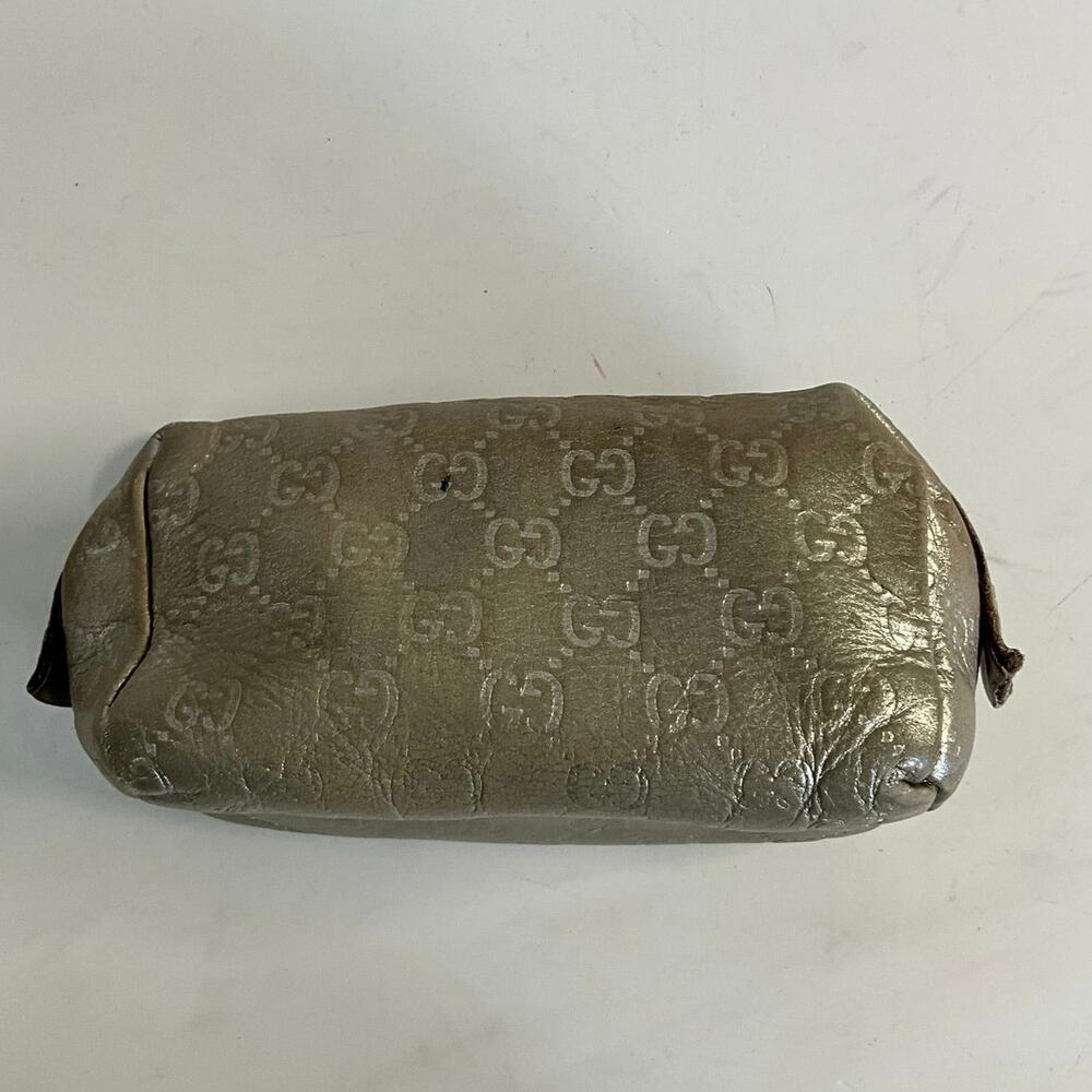 Gucci Metalic Guccissima Cosmetic pouch